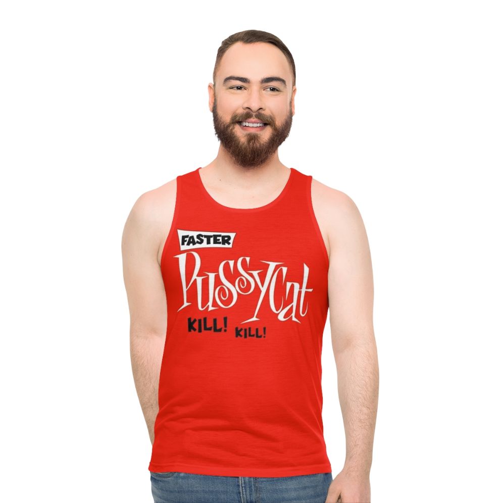 Sixties b-movie unisex tank top