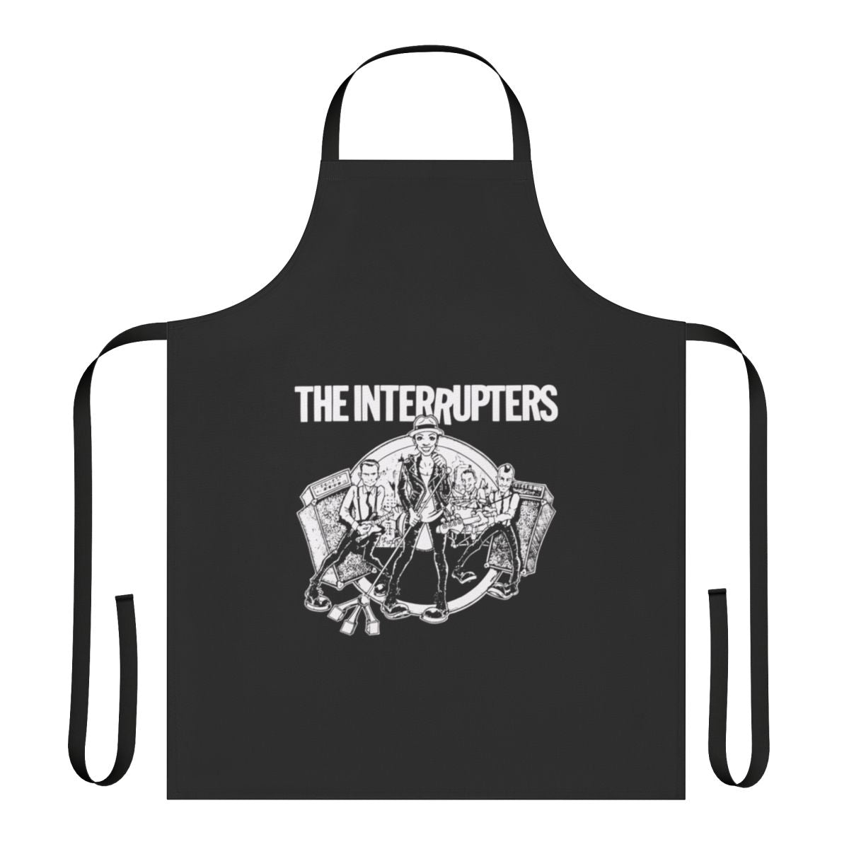 Ska punk band inspired apron featuring The Interrupters logo and design