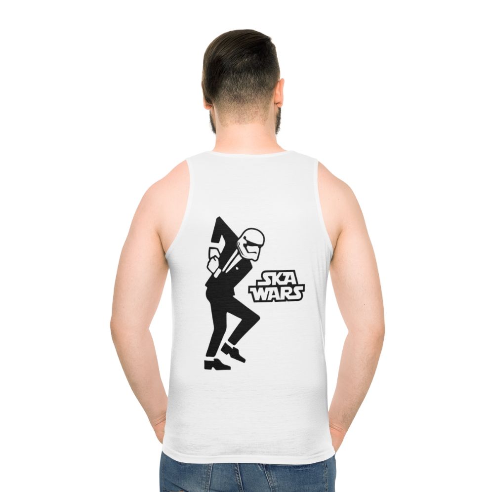 Ska inspired unisex tank top with trumpet and punk design