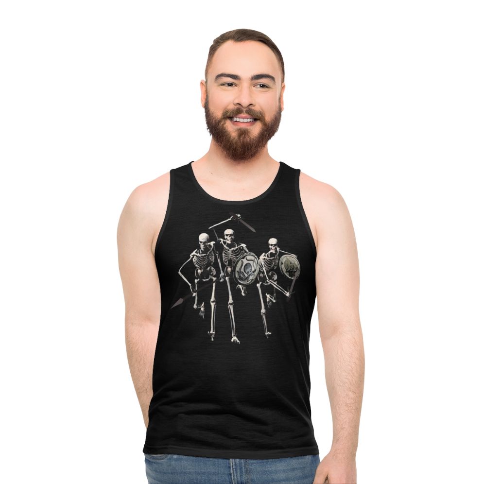 Skeleton Charge Unisex Tank Top