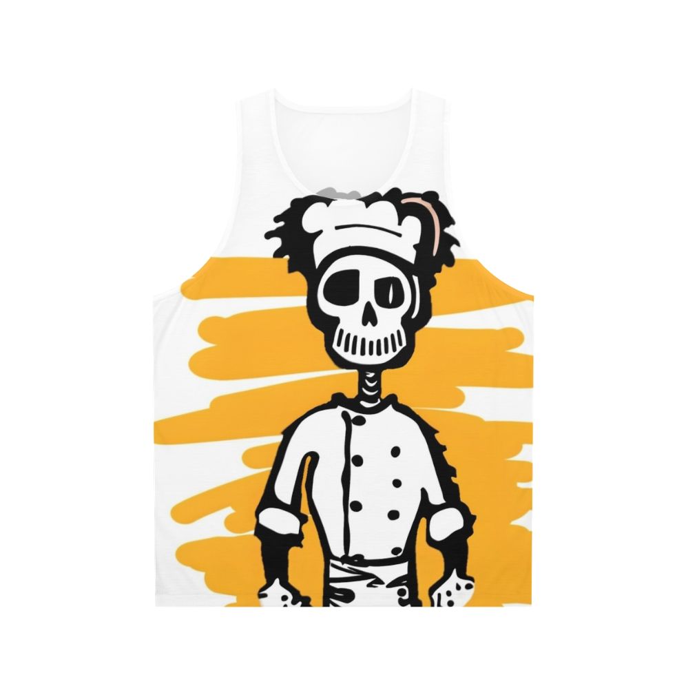 Skeleton chef unisex tank top