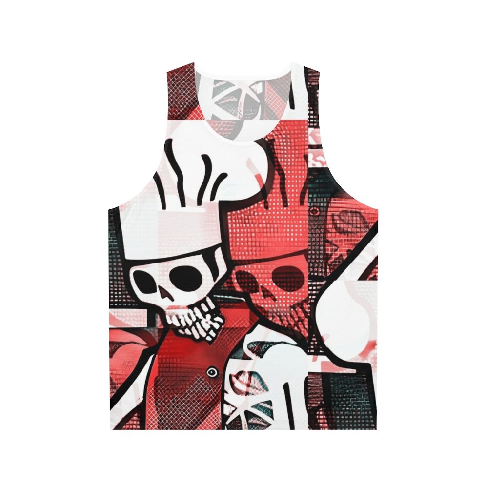 Skeleton Chef Design Unisex Tank Top