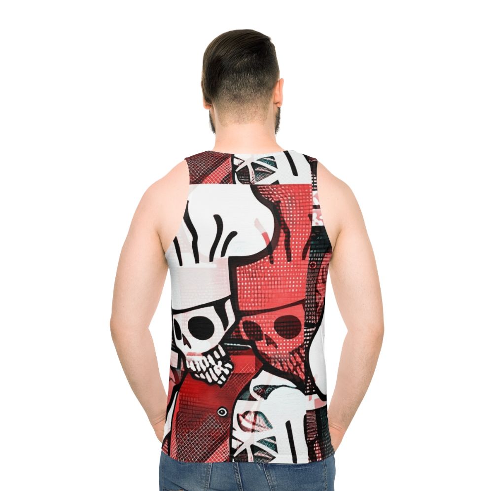 Skeleton Chef Design Unisex Tank Top