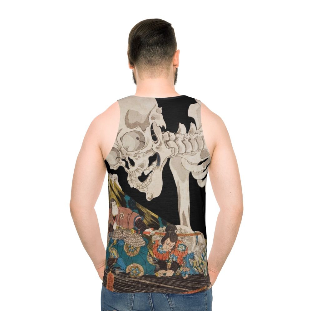 Skeleton Ghost Ukiyo-e Woodblock Print Unisex Tank Top