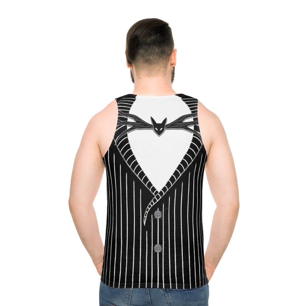 Skeleton in Tuxedo Halloween Unisex Tank Top