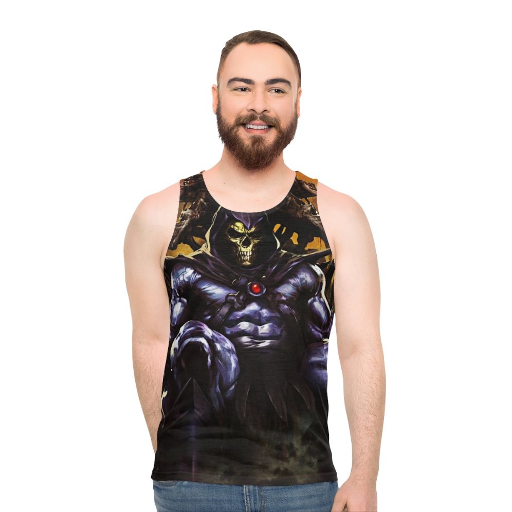 Skeletor Unisex Tank Top with Retro Design