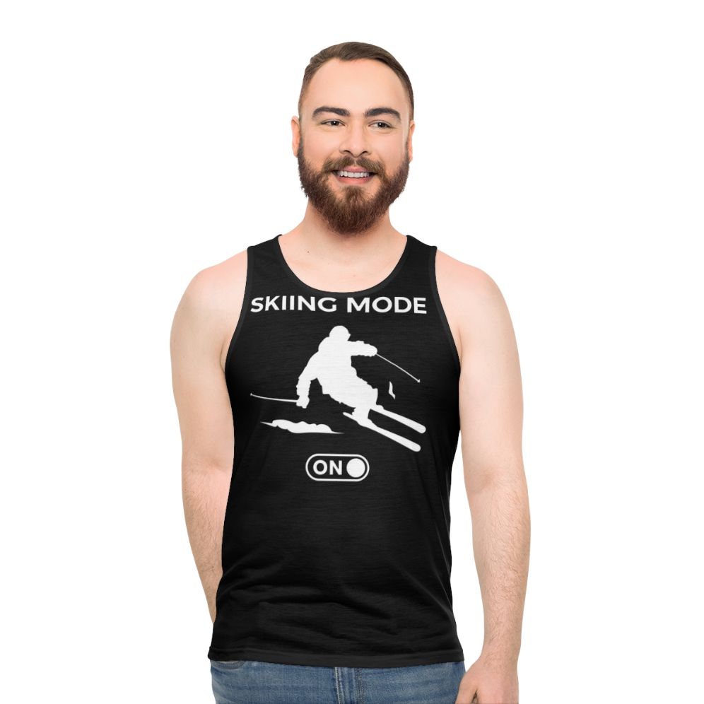 Skiing Mode On Unisex Alpine Ski Winter Tank Top