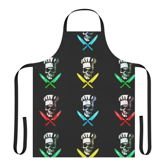 Skull Chef Apron with a stylish and edgy design for the modern cook