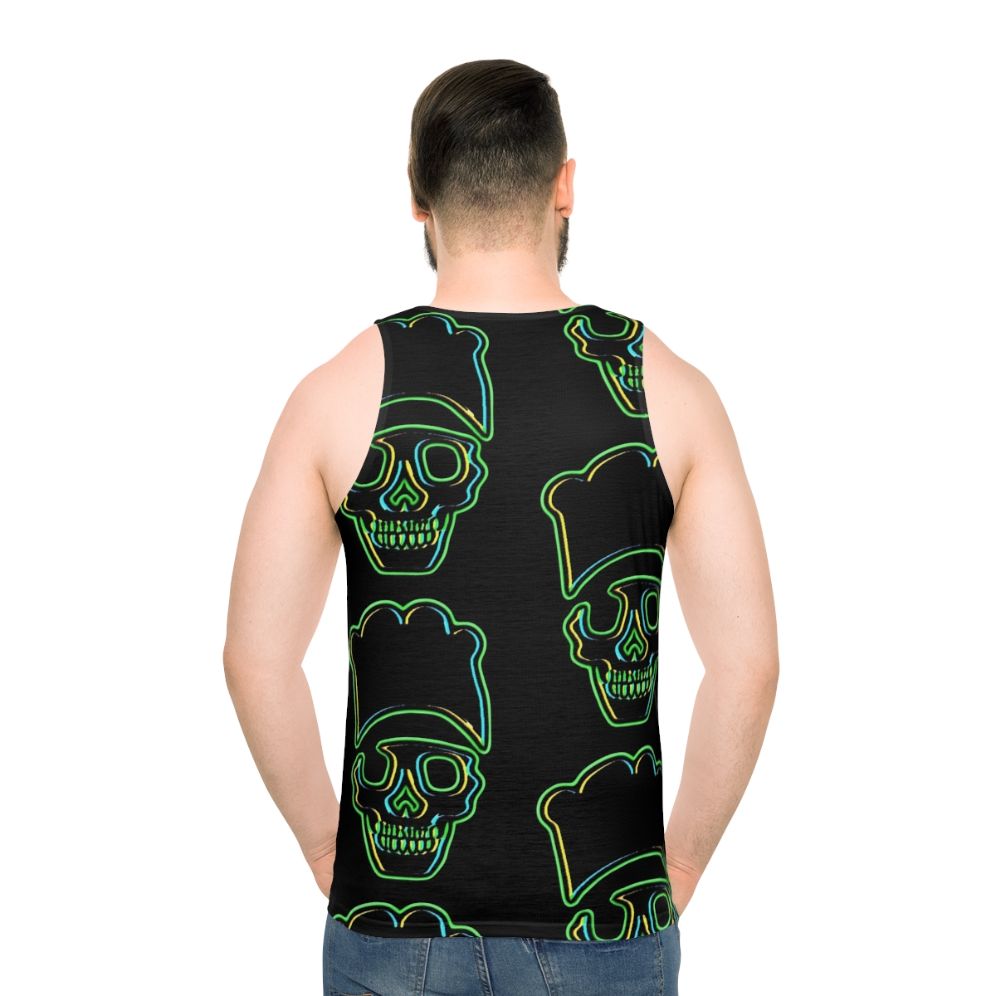 Skull Chef Green Unisex Tank Top
