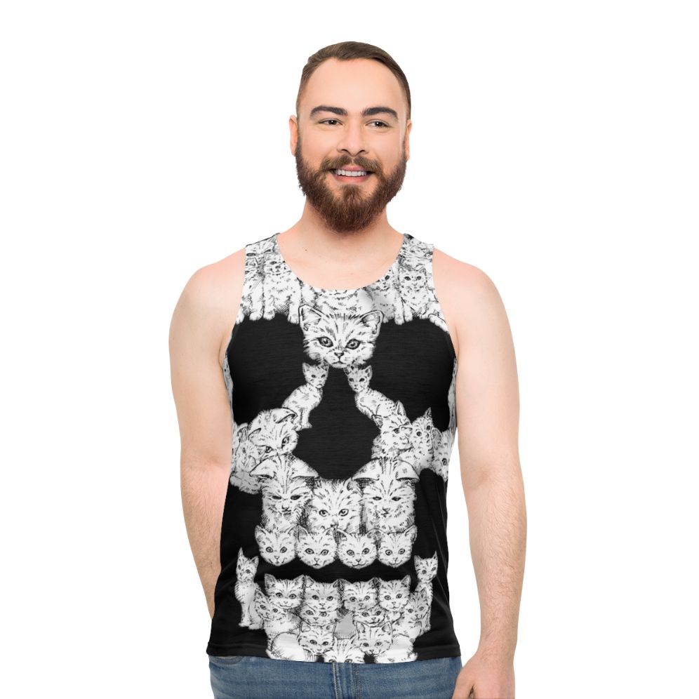 Skull graphic unisex tank top