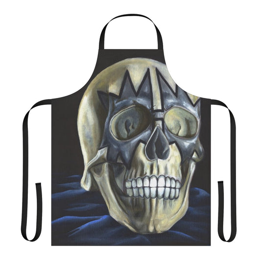 Skull Spaceman Inspired Apron for Kiss Fans, featuring a unique and striking graphic design