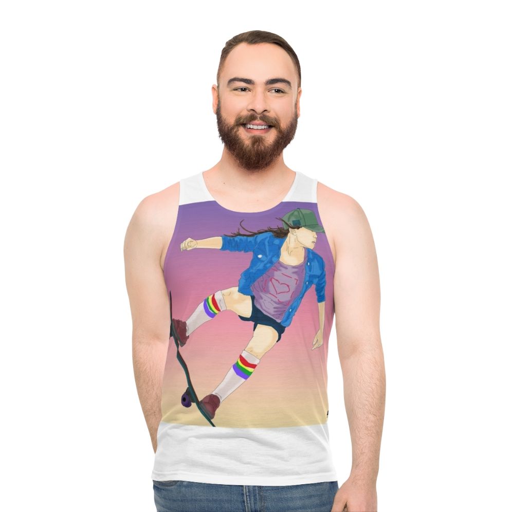 Sky Brown Unisex Skateboard Tank Top