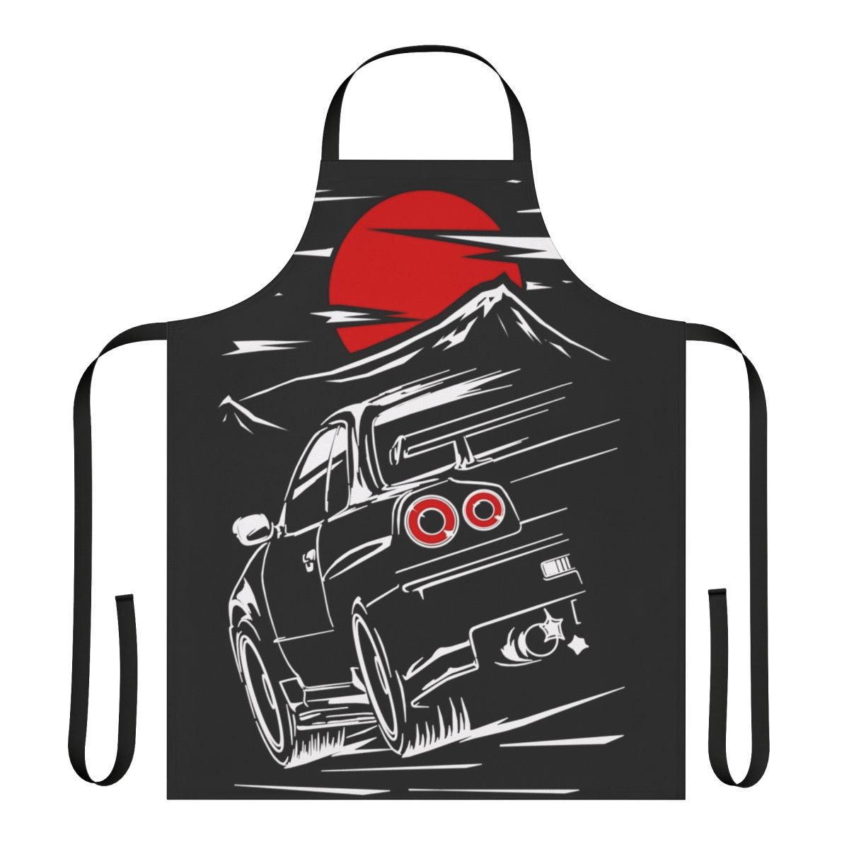 Skyline GTR R34 inspired automotive apron featuring the iconic Haruna design