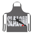 Apron featuring a slalom water skier design, perfect for water sports and outdoor enthusiasts.