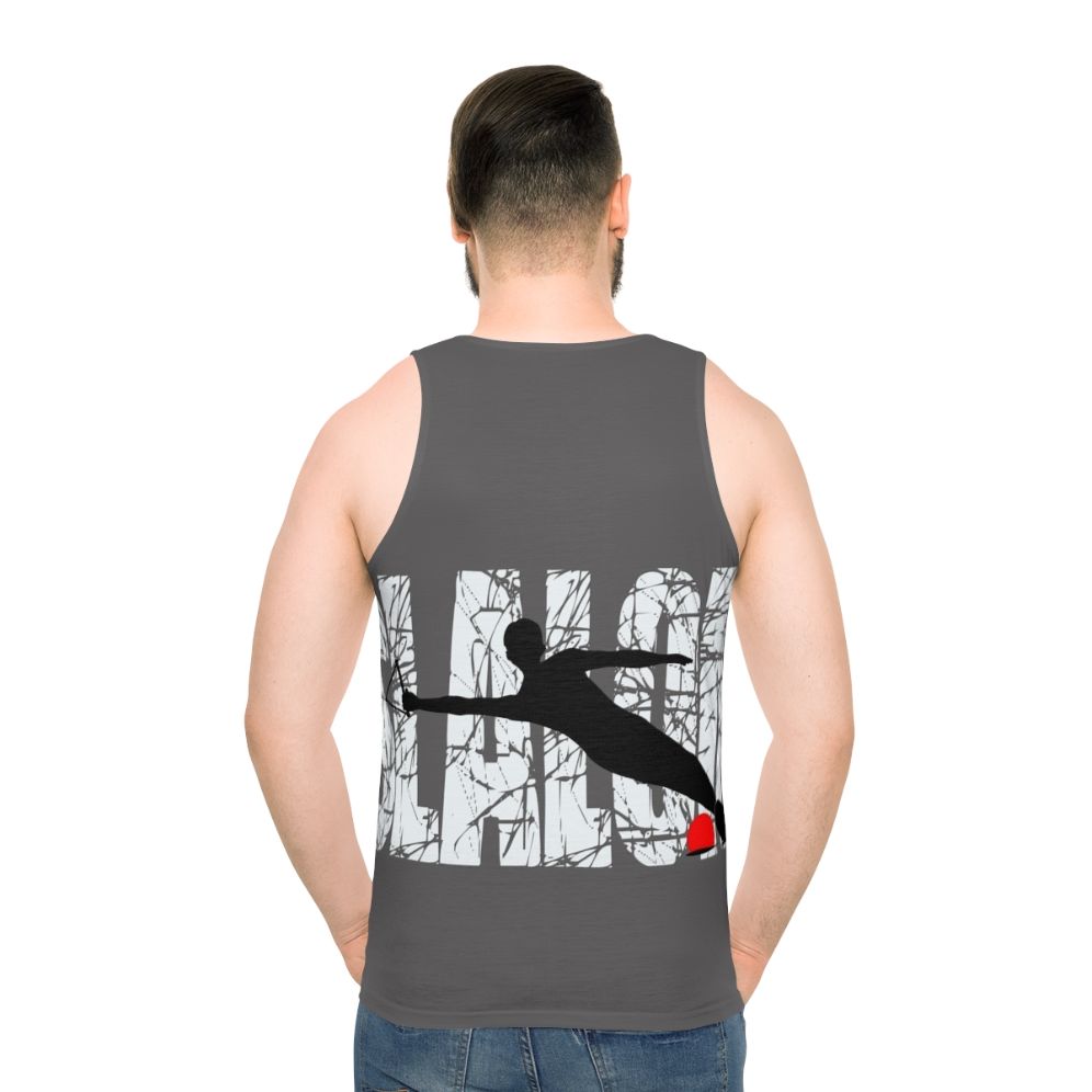 Slalom water skier unisex tank top