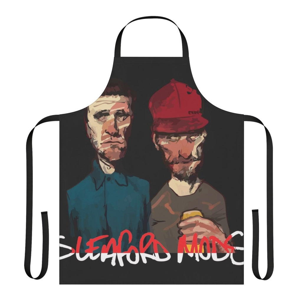 Sleaford Mods inspired music apron with retro and alternative design elements