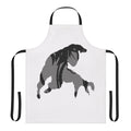 Black panther-inspired apron with jungle animal design