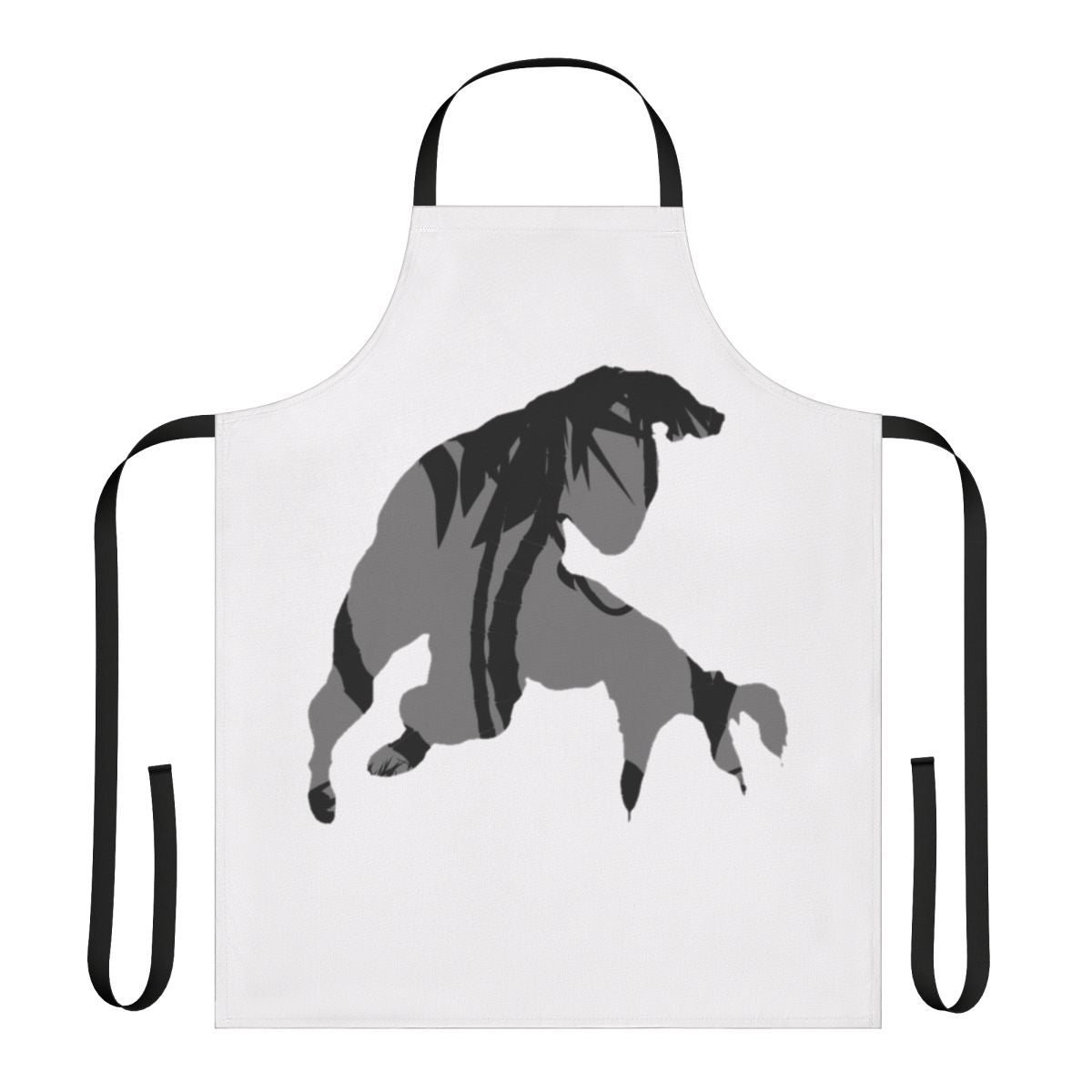 Black panther-inspired apron with jungle animal design