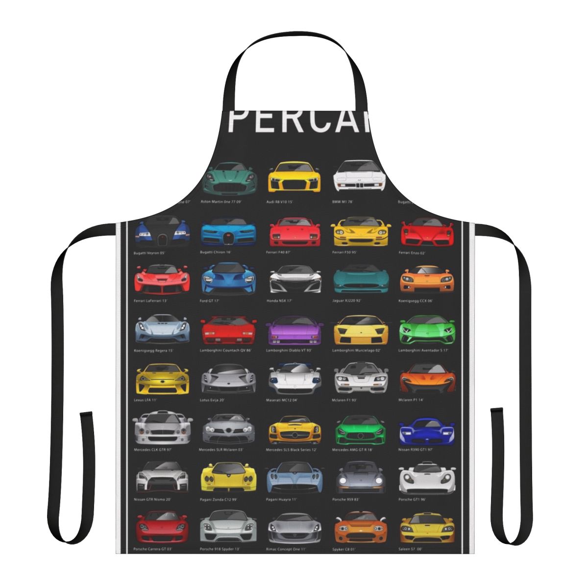 Minimalist apron with sports car design