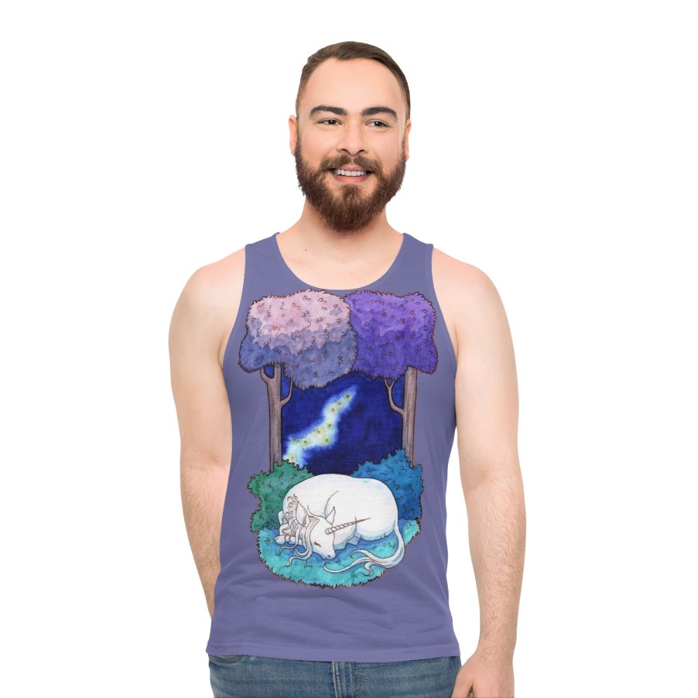 Sleep in the Lilac Forest Unisex Fantasy Tank Top