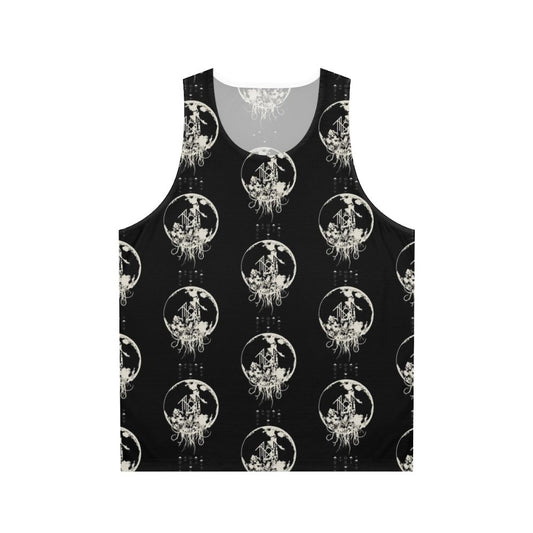 Sleep Token inspired unisex tank top with a moon design