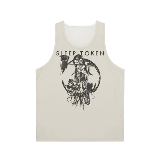 Unisex sleep token band logo tank top