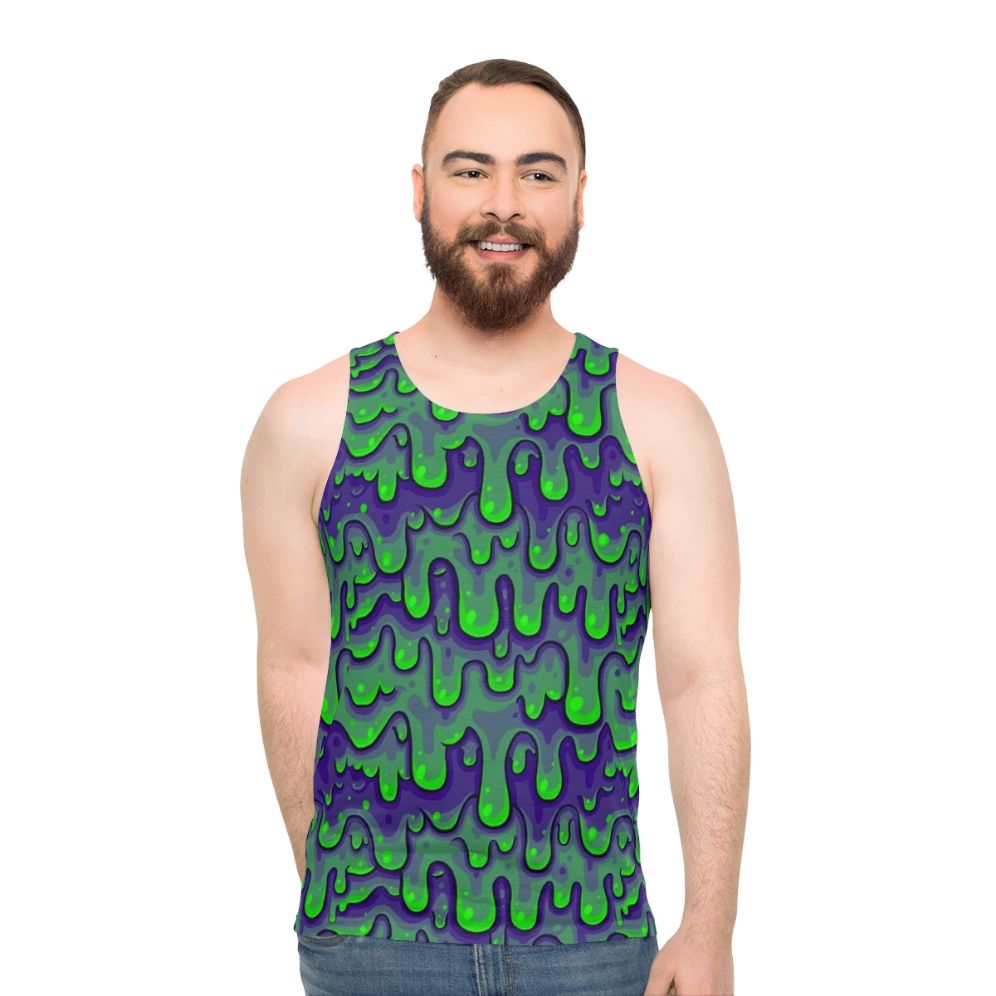 Slime pattern unisex tank top
