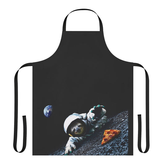 Sloth Astronaut Apron with Pizza Design