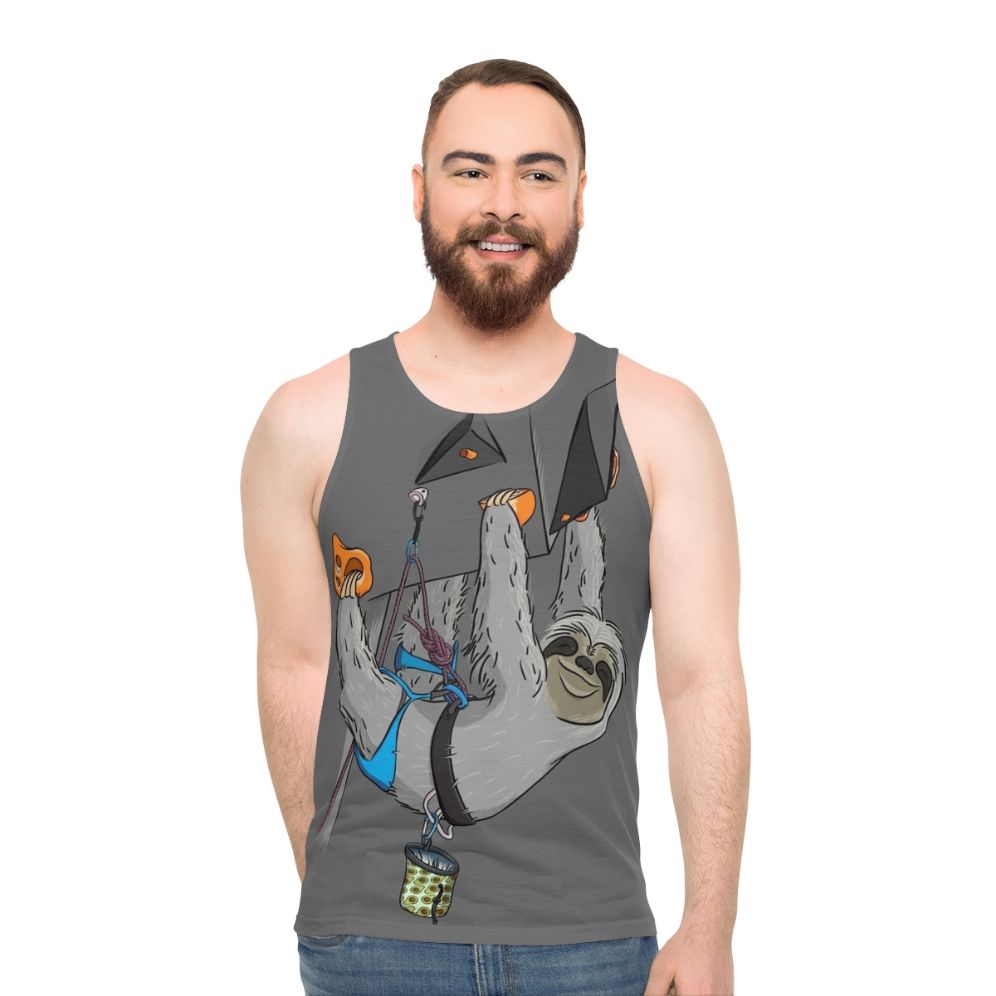 Sloth Climber Unisex Tank Top