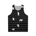 Sloth stripe unisex tank top