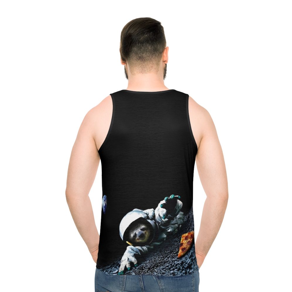 Slothstronaut Unisex Space Pizza Tank Top