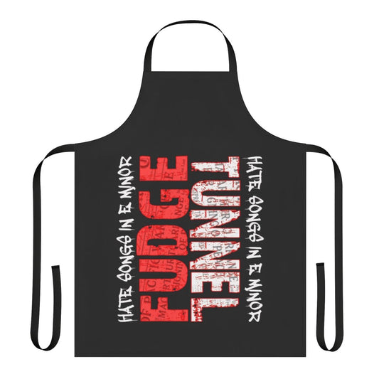Sludge metal apron featuring Fudge Tunnel's "Hate Songs in E Minor"
