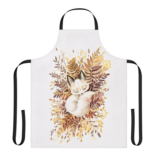 Slumbering fox design on a soft, comfortable children's apron