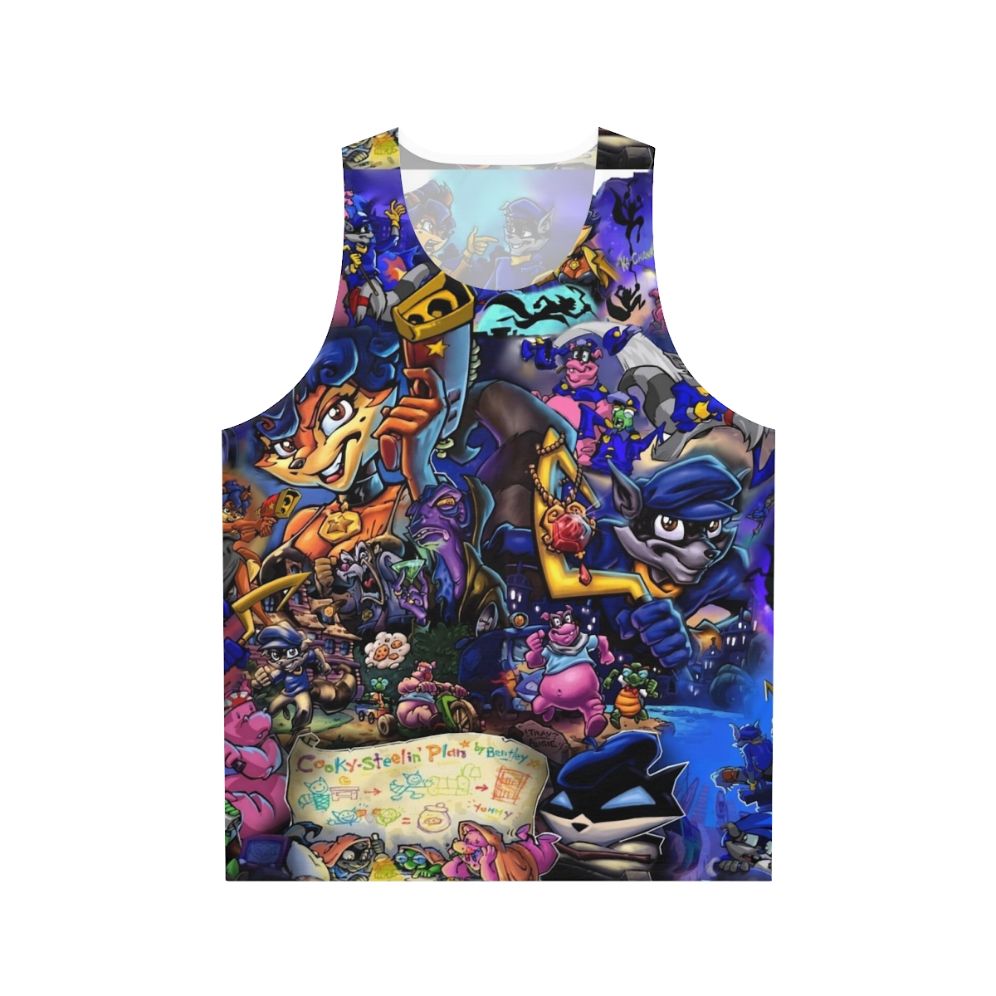 Sly Cooper Comic Collage Unisex Tank Top