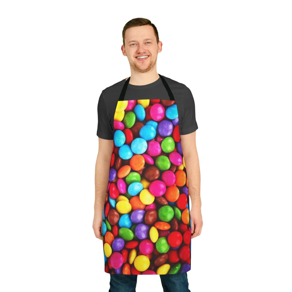 Smarties graphic apron with Mama Marianne and Tobias meme designs