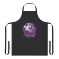 Smashing Pumpkins Gish-inspired apron with purple, black, and white design