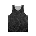 Smith Chart Unisex Tank Top with Geometric Pattern Design