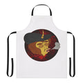 Red and black apron with a smoke design, inspired by the Netflix animated series Big Mouth