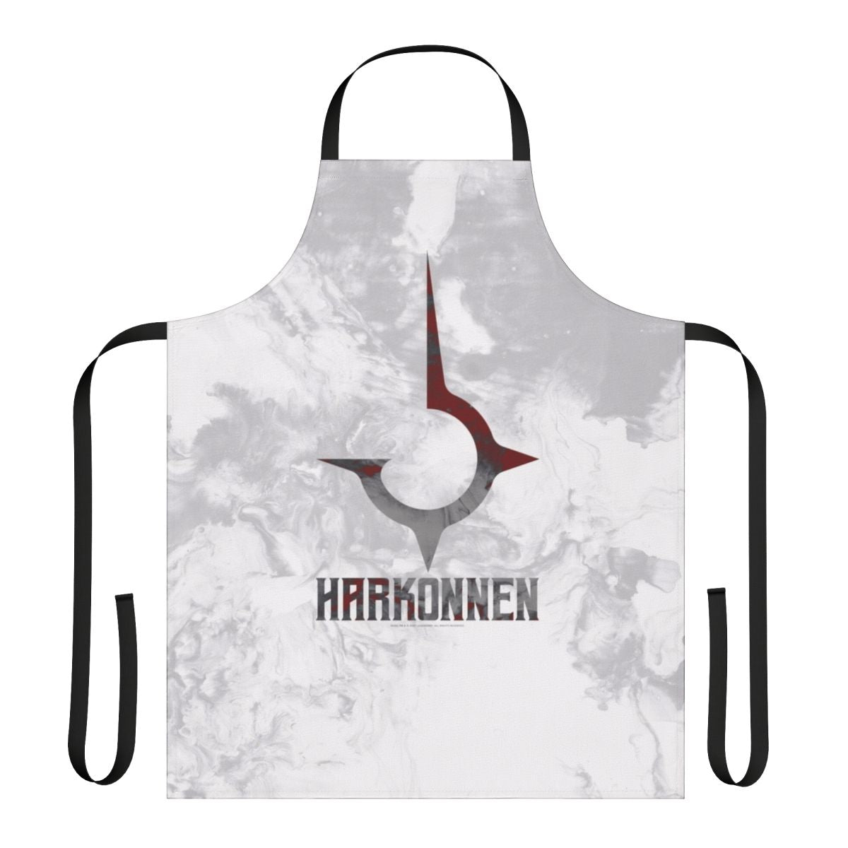Smoked Dune-inspired apron featuring Harkonnen design