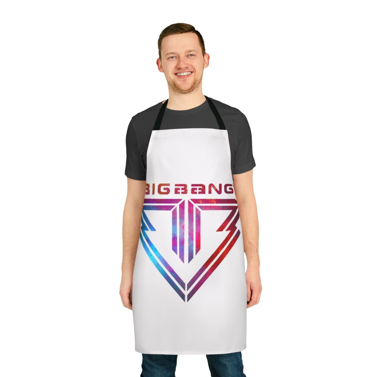 Smokey style big bang inspired graphic apron for cooking and baking