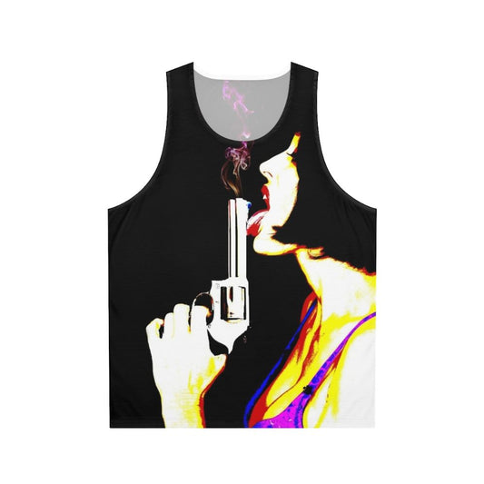 Smokin' Gun unisex graphic tank top