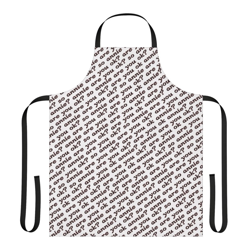 Smooth Criminal inspired apron with Michael Jackson lyrics and design