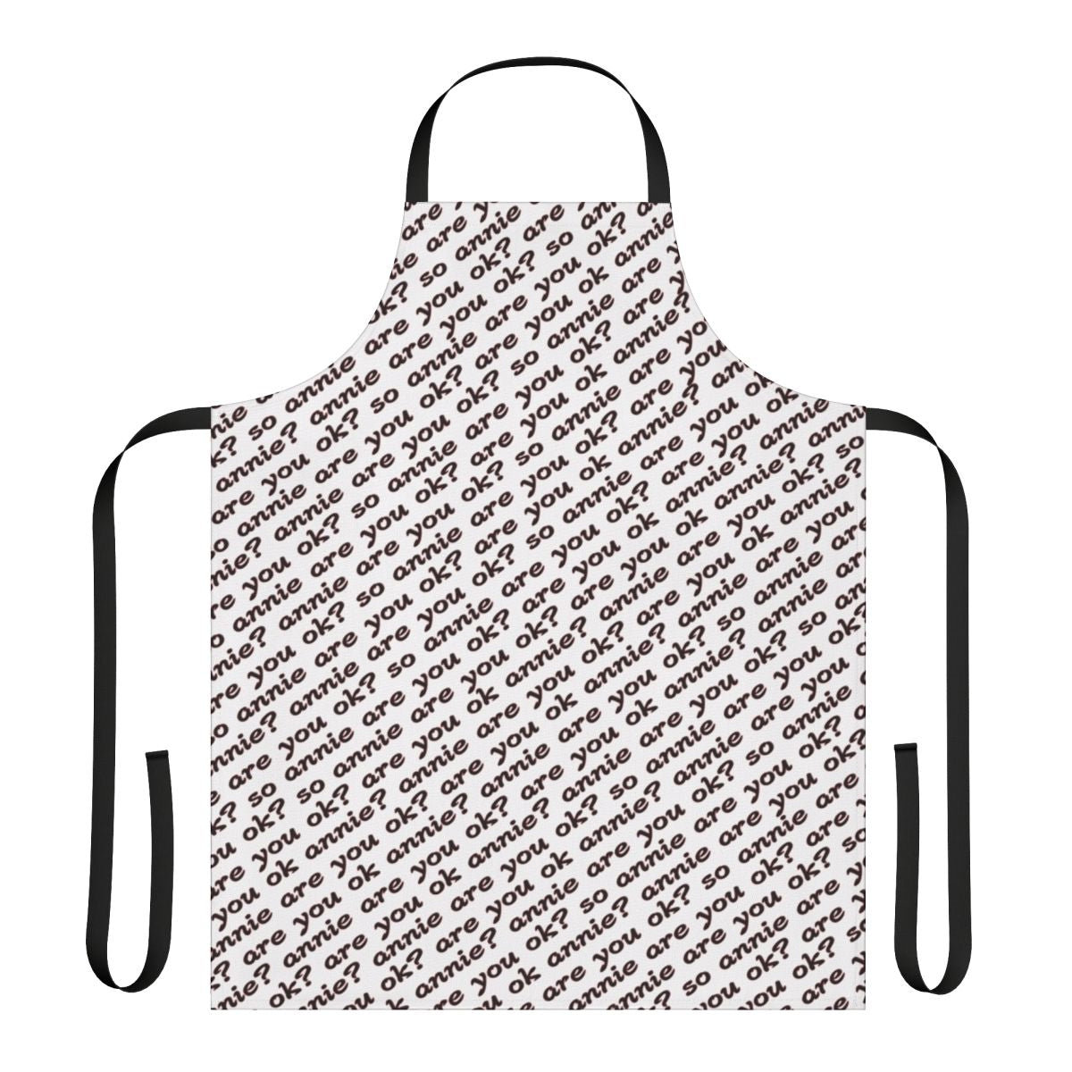 Smooth Criminal inspired apron with Michael Jackson lyrics and design