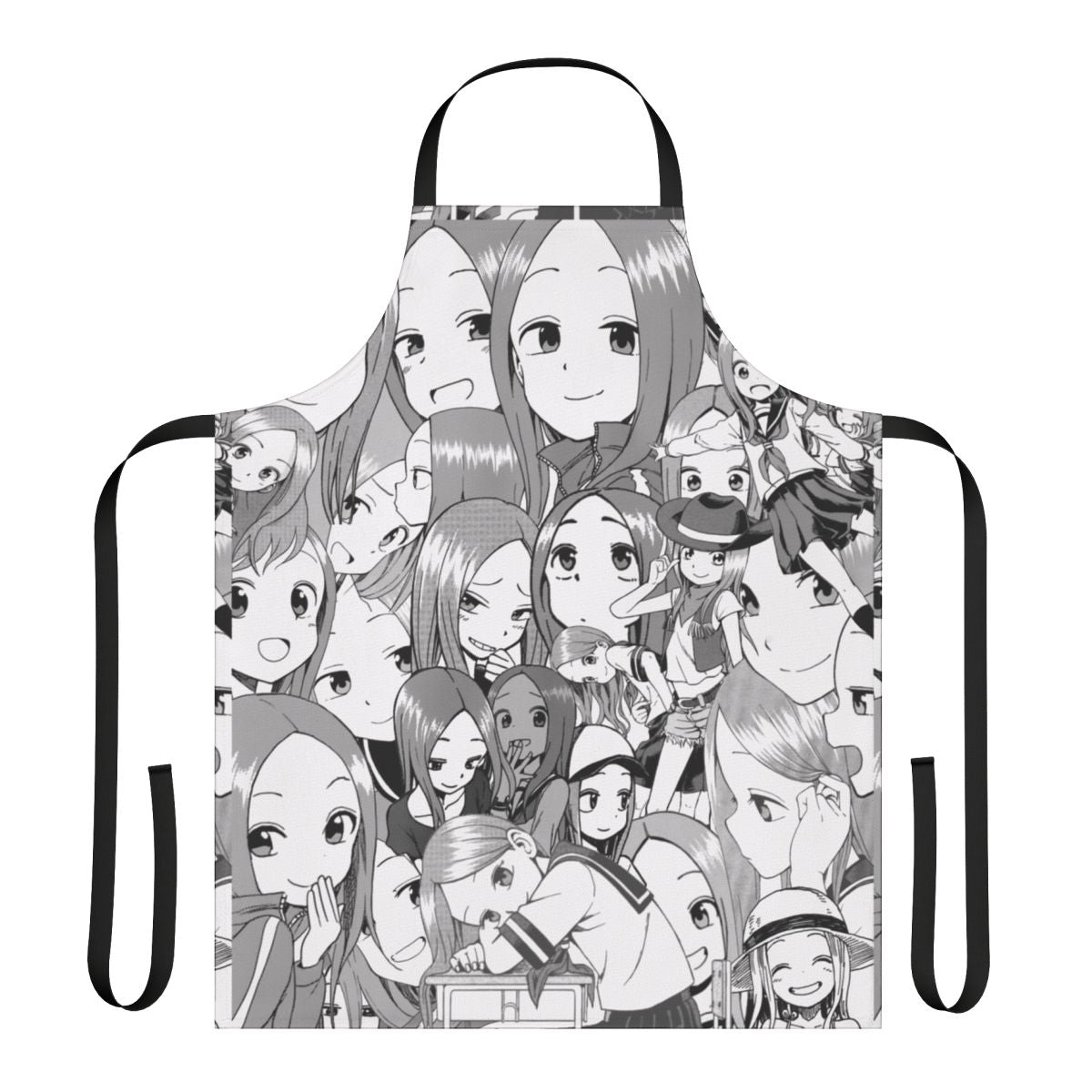 Smug anime inspired apron featuring the "Queen of Smug" design