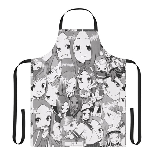Smug anime inspired apron featuring the "Queen of Smug" design