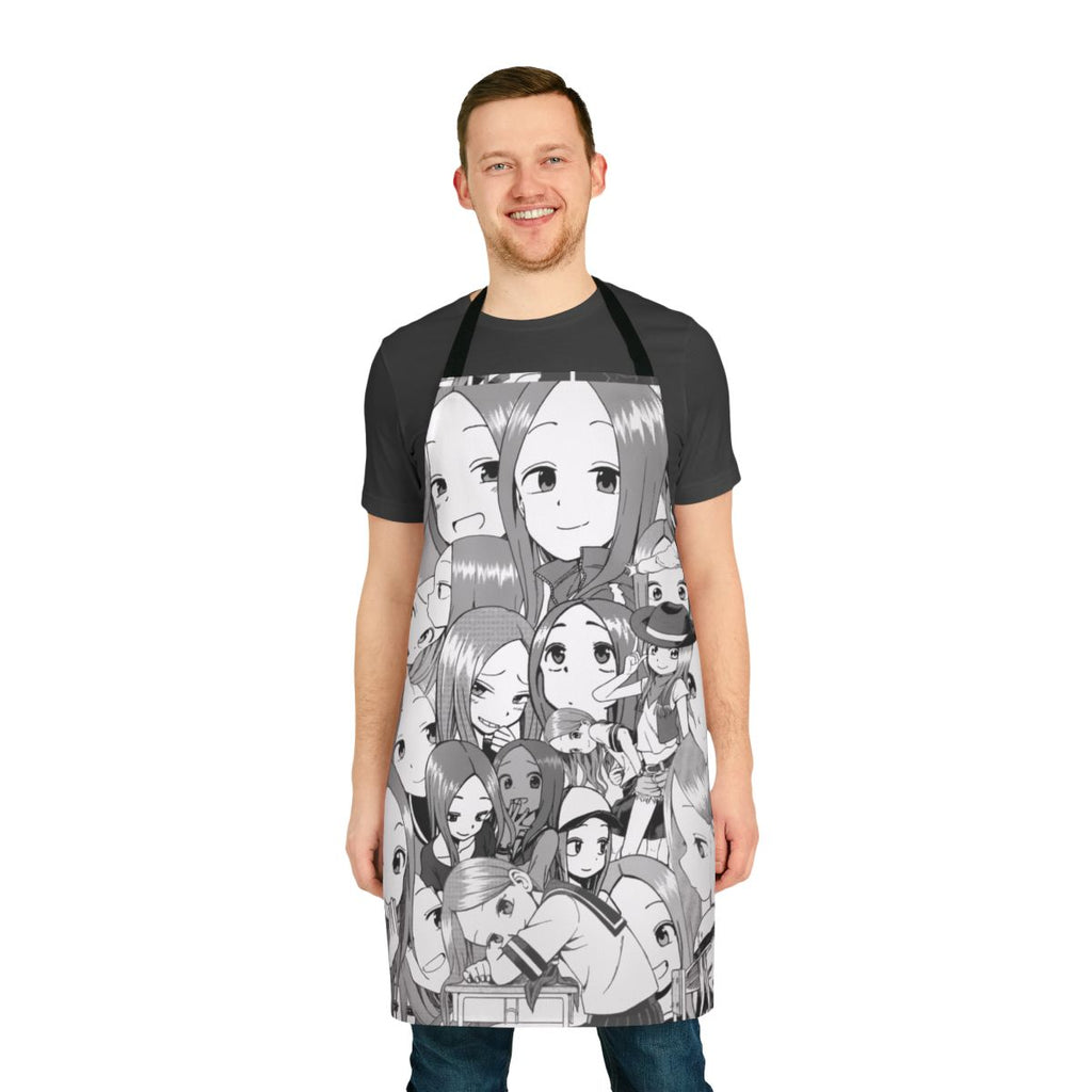 Smug anime inspired apron featuring the "Queen of Smug" design