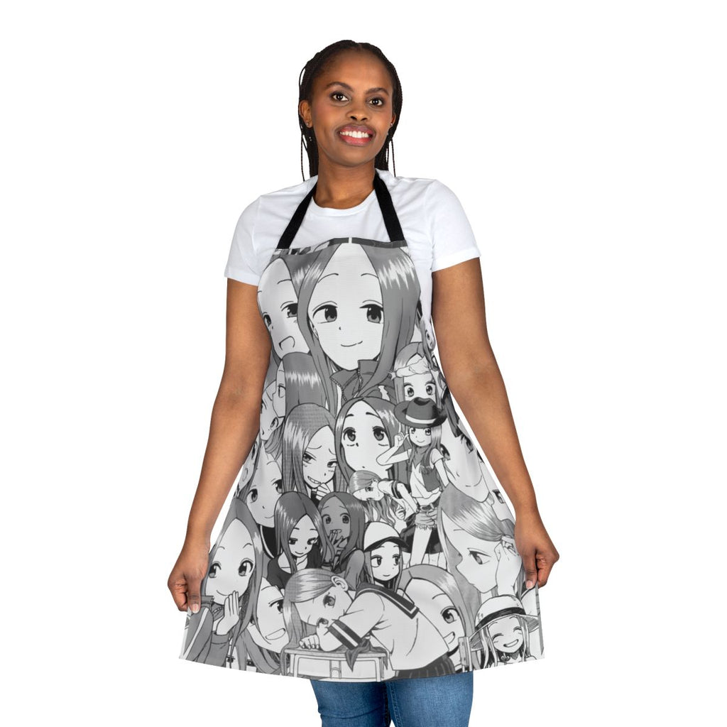 Smug anime inspired apron featuring the "Queen of Smug" design