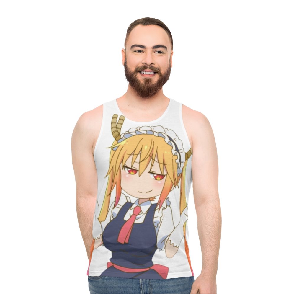 Smug Tohru Anime Character Unisex Tank Top