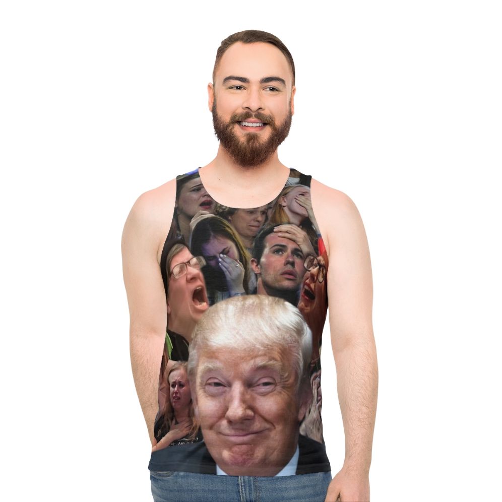 Smug Trump Liberal Tears Unisex Tank Top