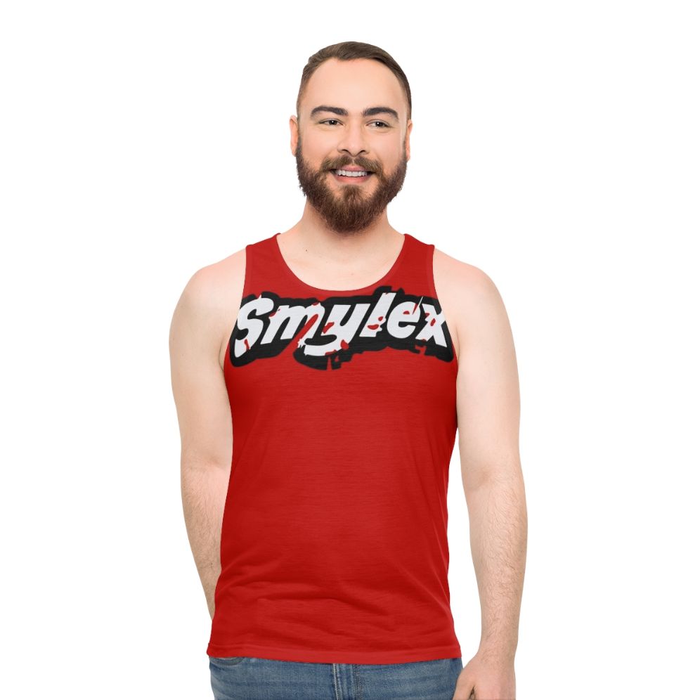Smylex unisex harley quinn inspired lego tank top